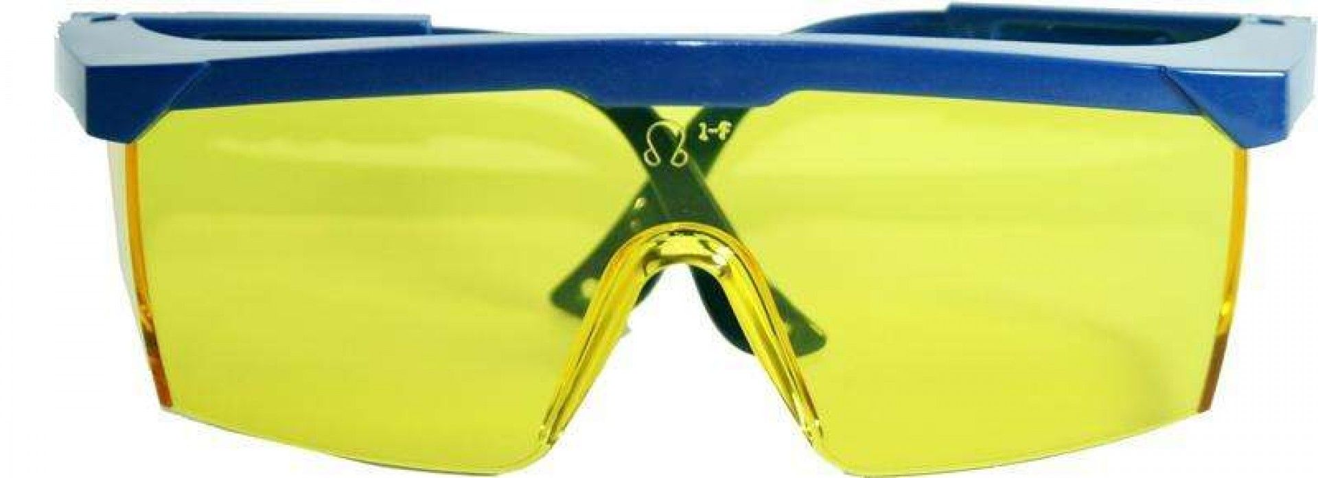 Óculos Proteção, Lente Amarela, Armação Azul refª 57684 MADER