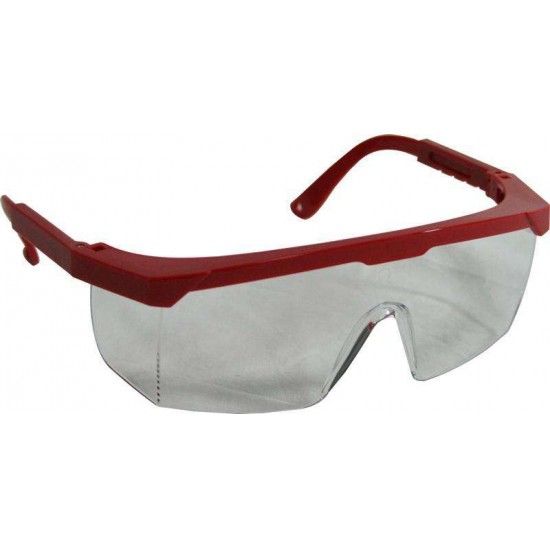 Óculos Proteção, Lente Branca, Armação Vermelha refª 57688 MADER Óculos Proteção, Lente Branca, Armação Vermelha refª 57688 MADER