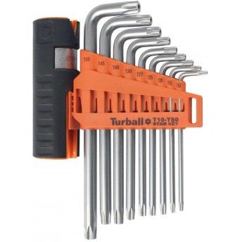 Chave Torx com Furo, com Adaptador, 9Un ref 57529 MADER