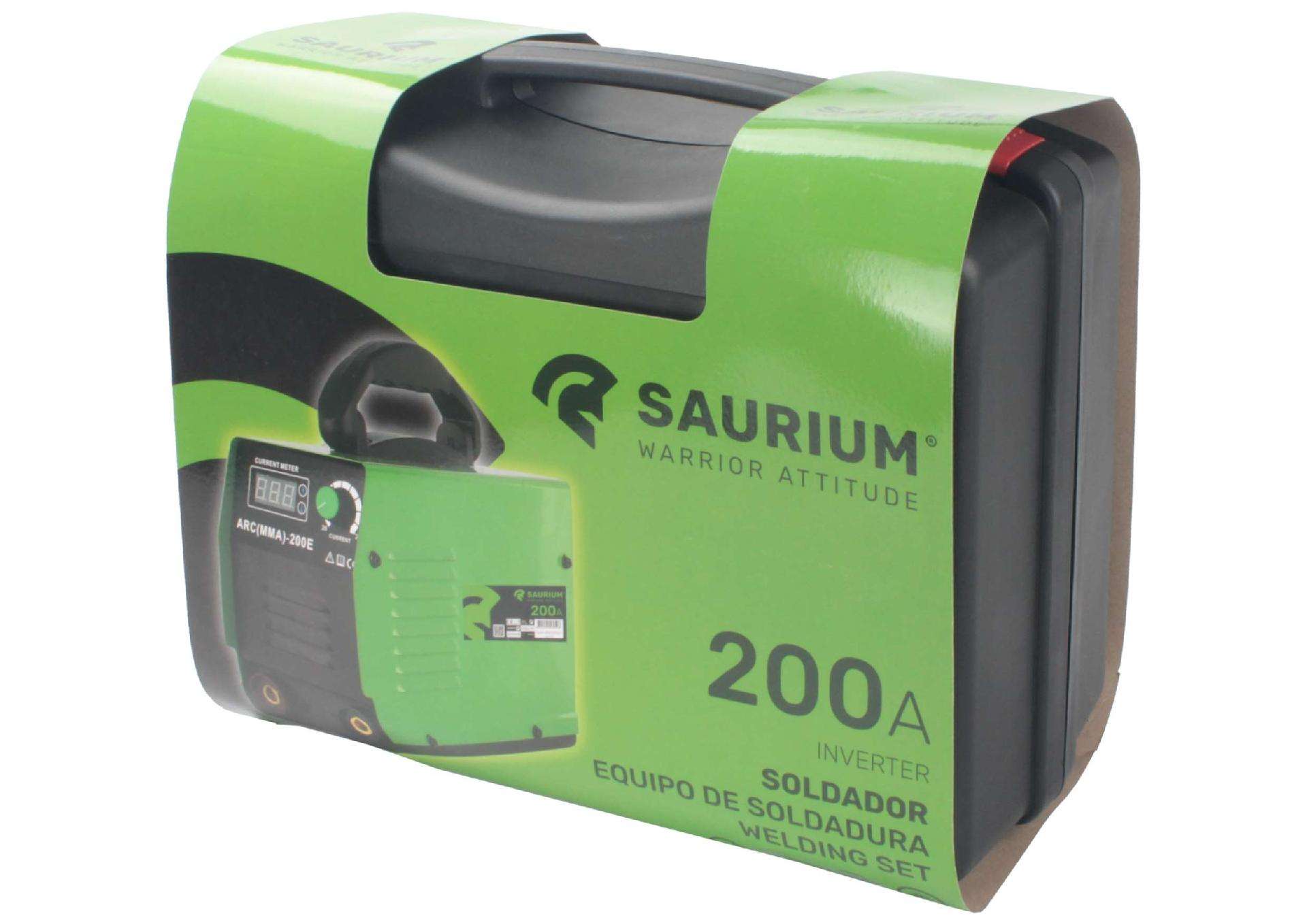 Soldador Inverter, 200A refª 56959 SAURIUM