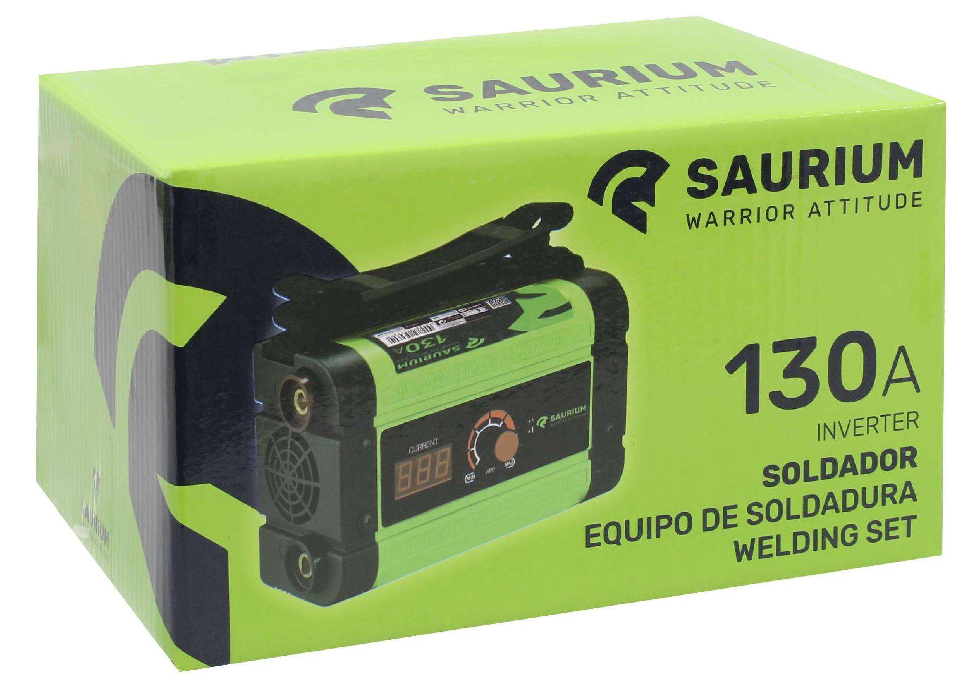 Soldador Inverter, 130A refª 56960 SAURIUM