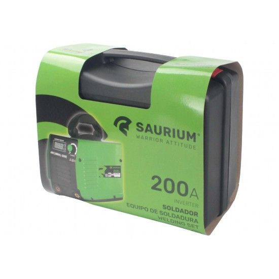 Soldador Inverter, 200A refª 56959 SAURIUM Soldador Inverter, 200A refª 56959 SAURIUM