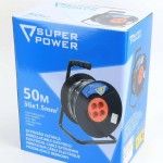 Extenso Eltrica, com Enrolador, 50m  ref 56733 SUPER POWER