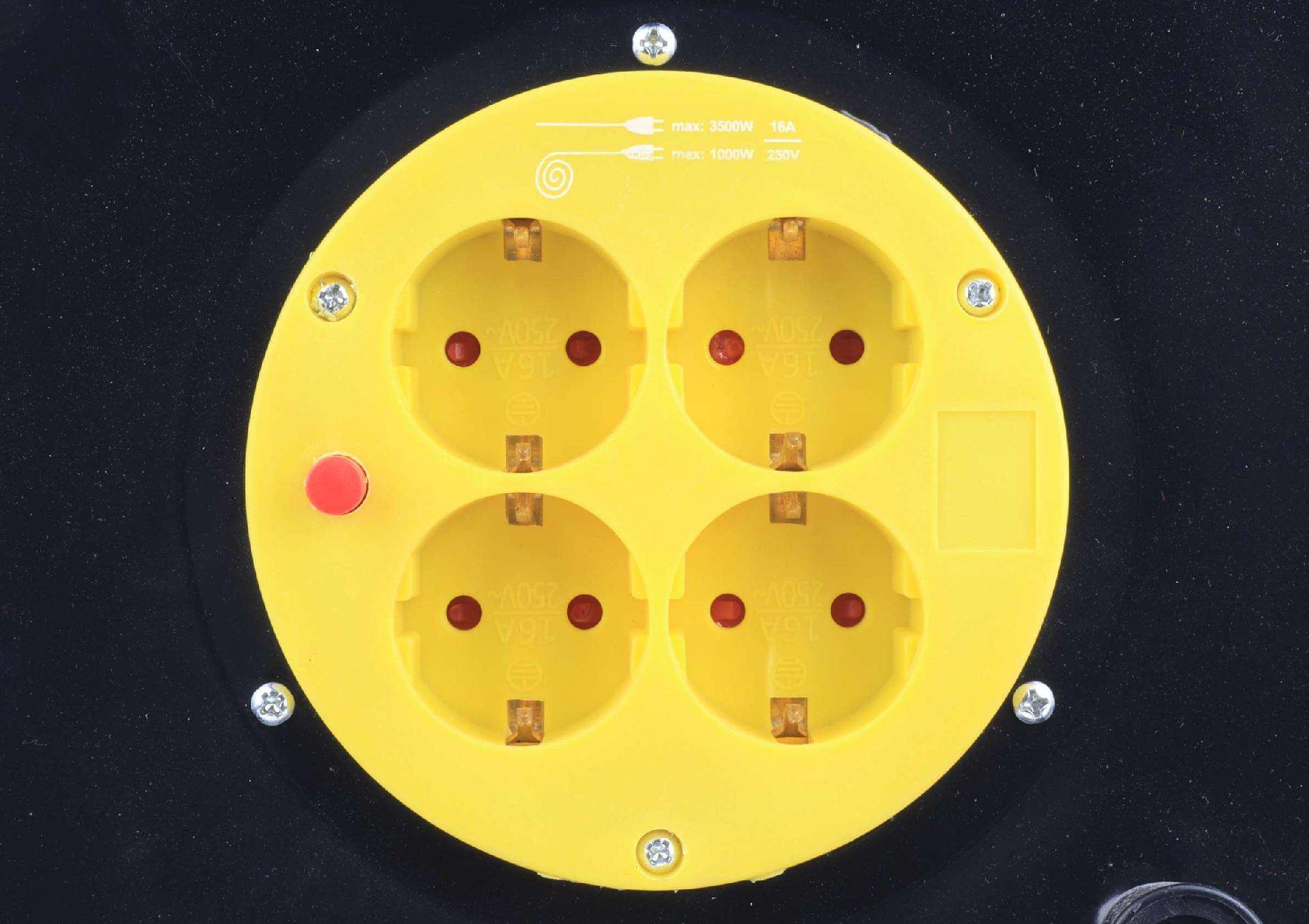 Extensão eléctrica c/enrolador 3x2.5mm 30m refª 56054 Mader