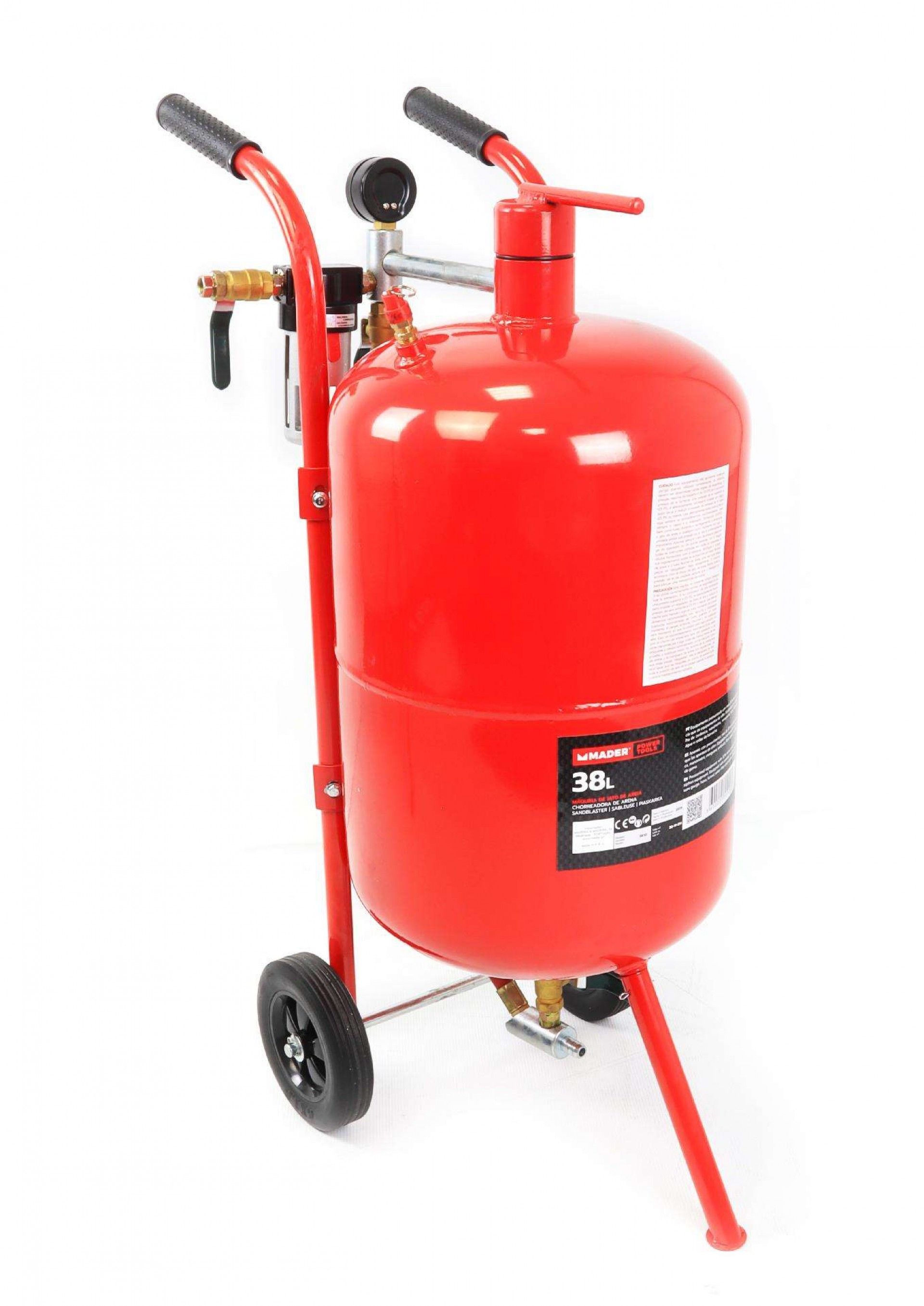 Máquina de Jato de Areia, com Depósito, 37L refª 55100 MADER