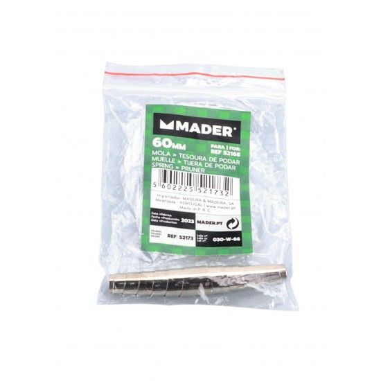 Mola, para Tesoura Podar 8 - 60mm refª 52173 MADER Mola, para Tesoura Podar 8 - 60mm refª 52173 MADER