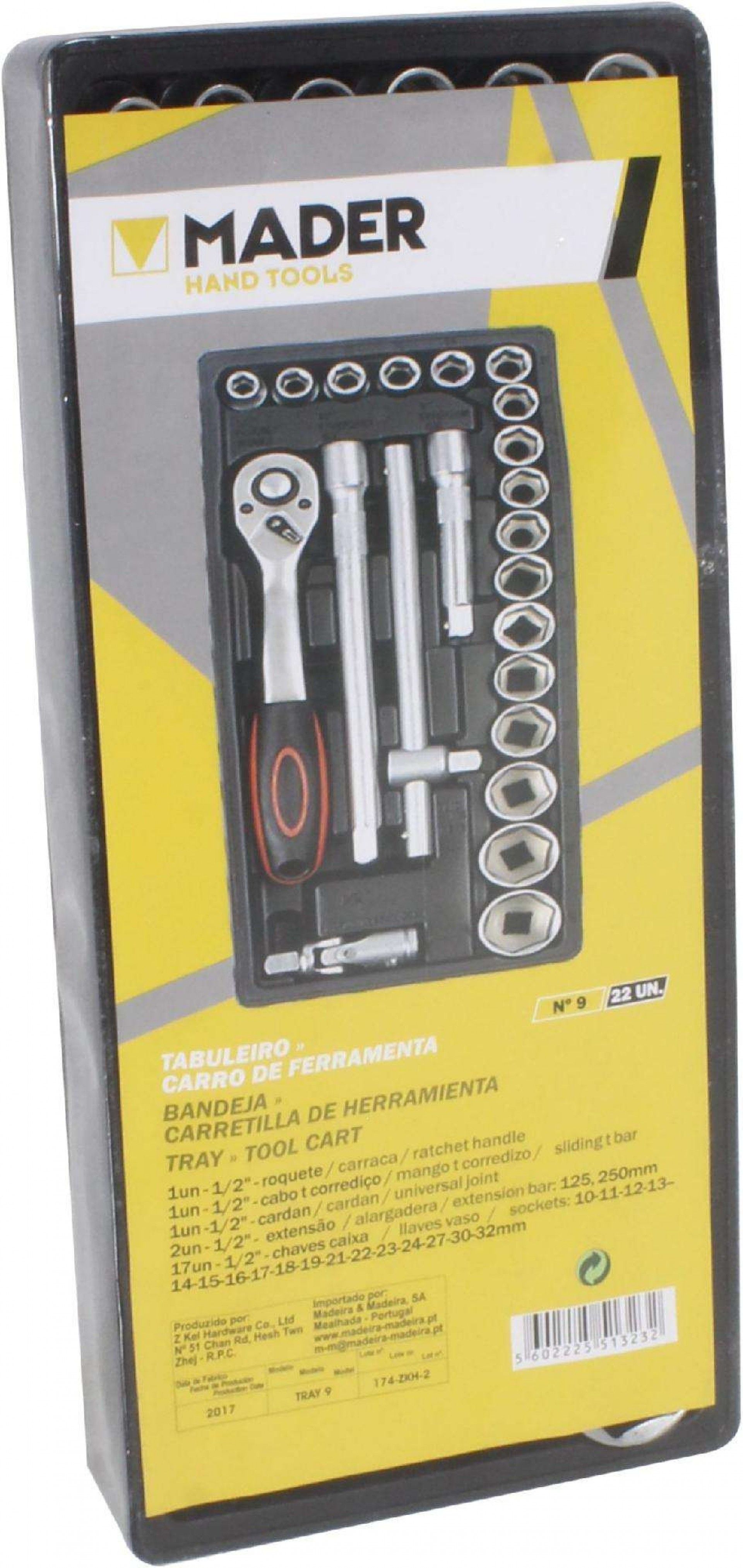 Tabuleiro Carro Ferramenta nº9 23un refª 51323 MADER