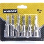 Bits Chaves de Caixa, Magn�tico, 1/4��, 6Un ref� 51189 MADER