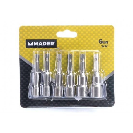 Bits Chaves de Caixa, Magn�tico, 1/4��, 6Un ref� 51189 MADER