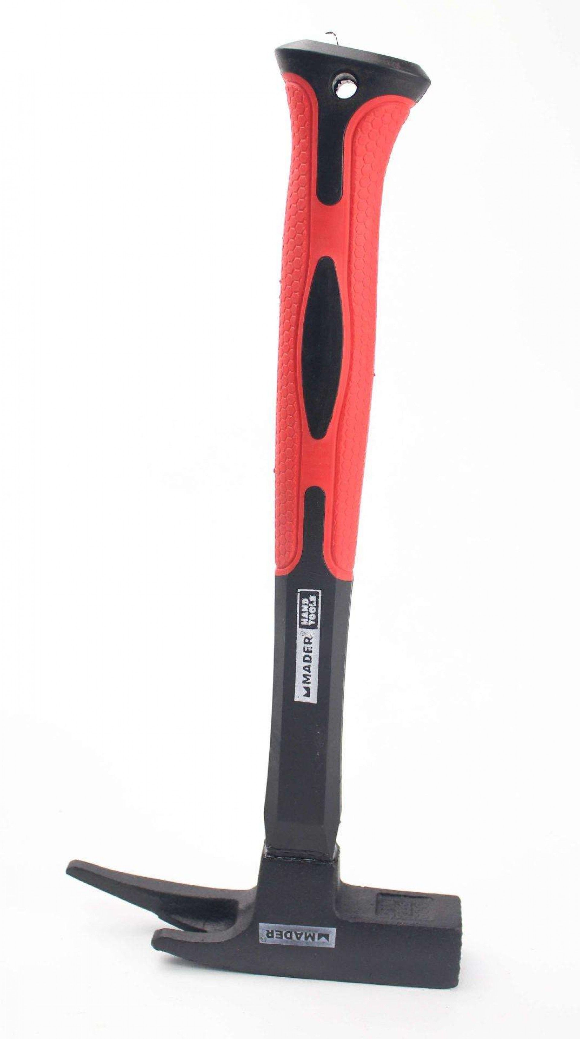 Martelo Cofragem, Cabo Fibra Vidro, TPR, 600g, 29mm refª 50714 MADER