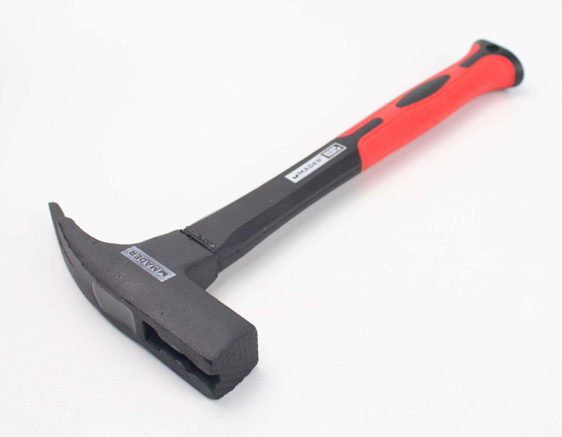 Martelo Cofragem, Cabo Fibra Vidro, TPR, 600g, 29mm refª 50714 MADER