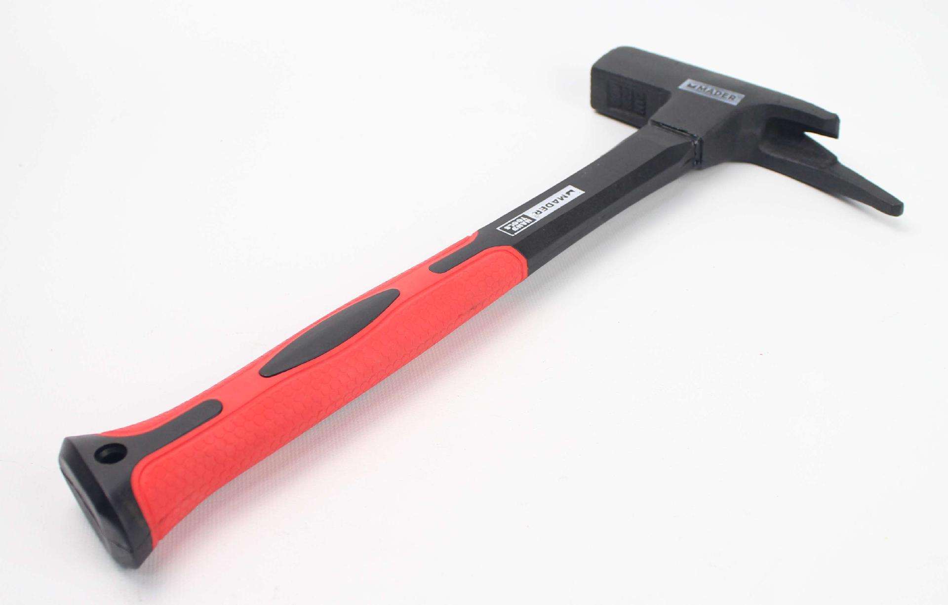 Martelo Cofragem, Cabo Fibra Vidro, TPR, 600g, 29mm refª 50714 MADER