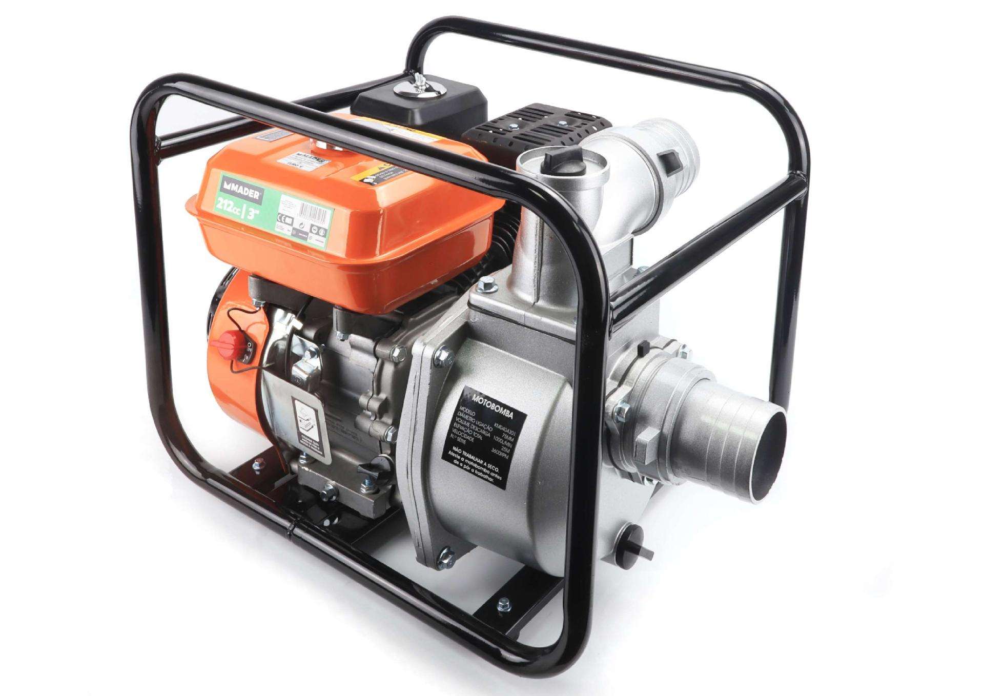 Motobomba, 212cc, 3, 60 m³/h refª 49525 MADER