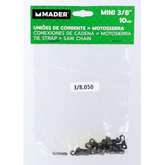 Uni�es de Corrente para Motosserra,  3/8 Mini, 10Un ref� 49233 MADER