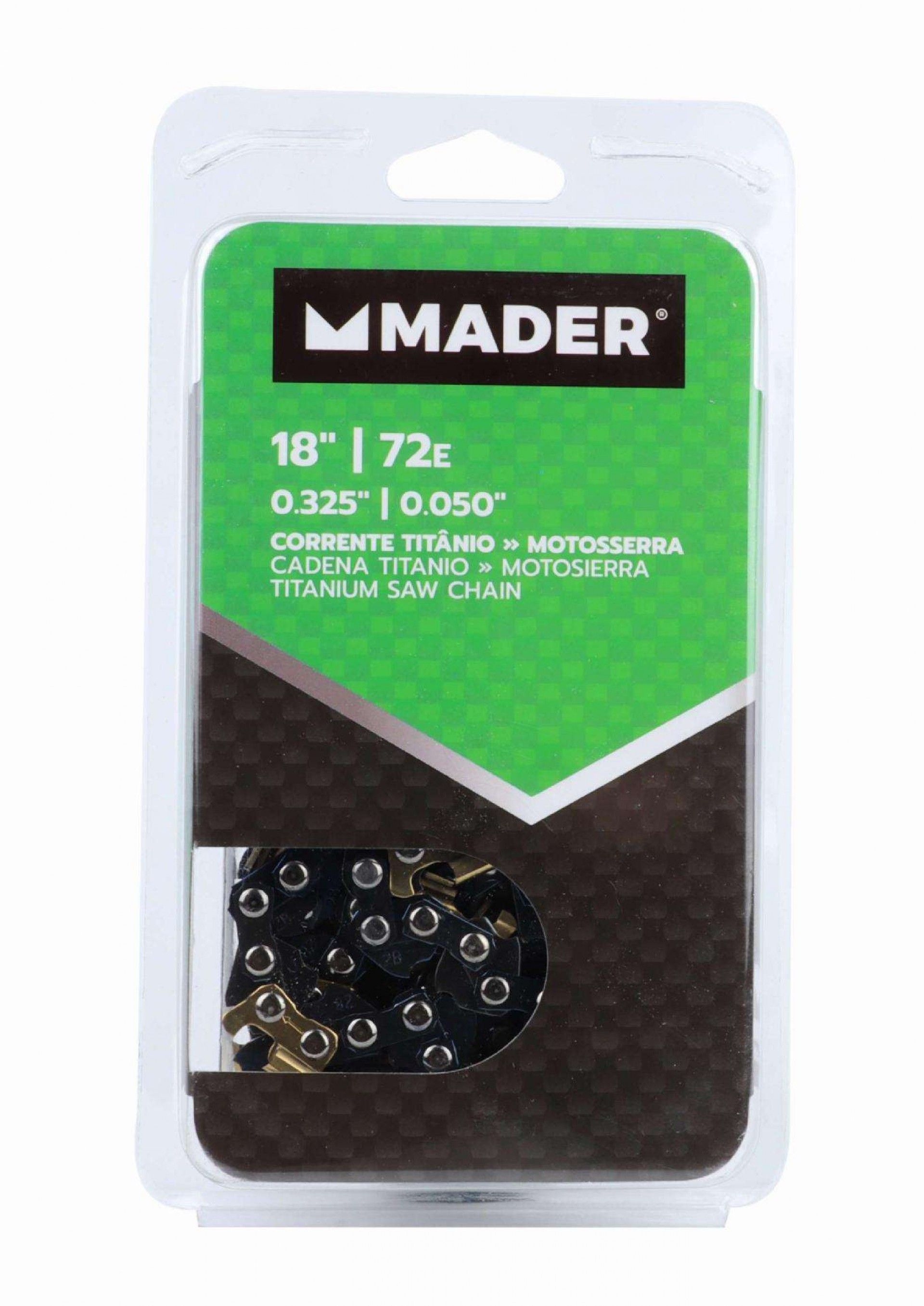 Corrente para Motosserra, Titânio, 0.325 - 72E, 18 refª 49193 MADER
