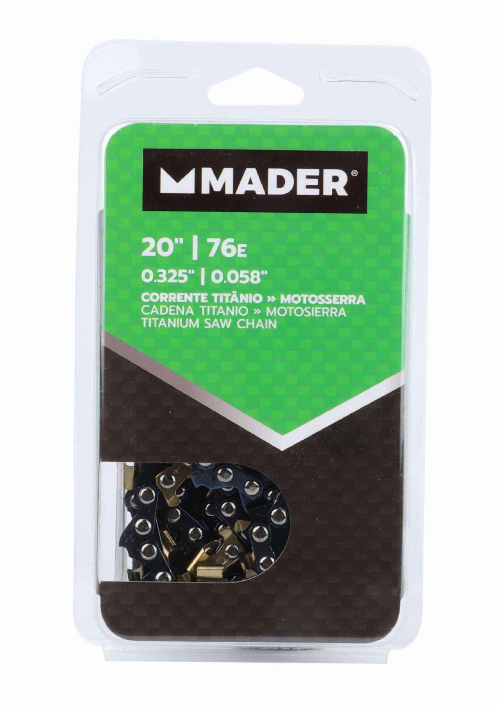 Corrente para Motosserra, Titânio, 0.325 - 76E, 20 refª 49194 MADER
