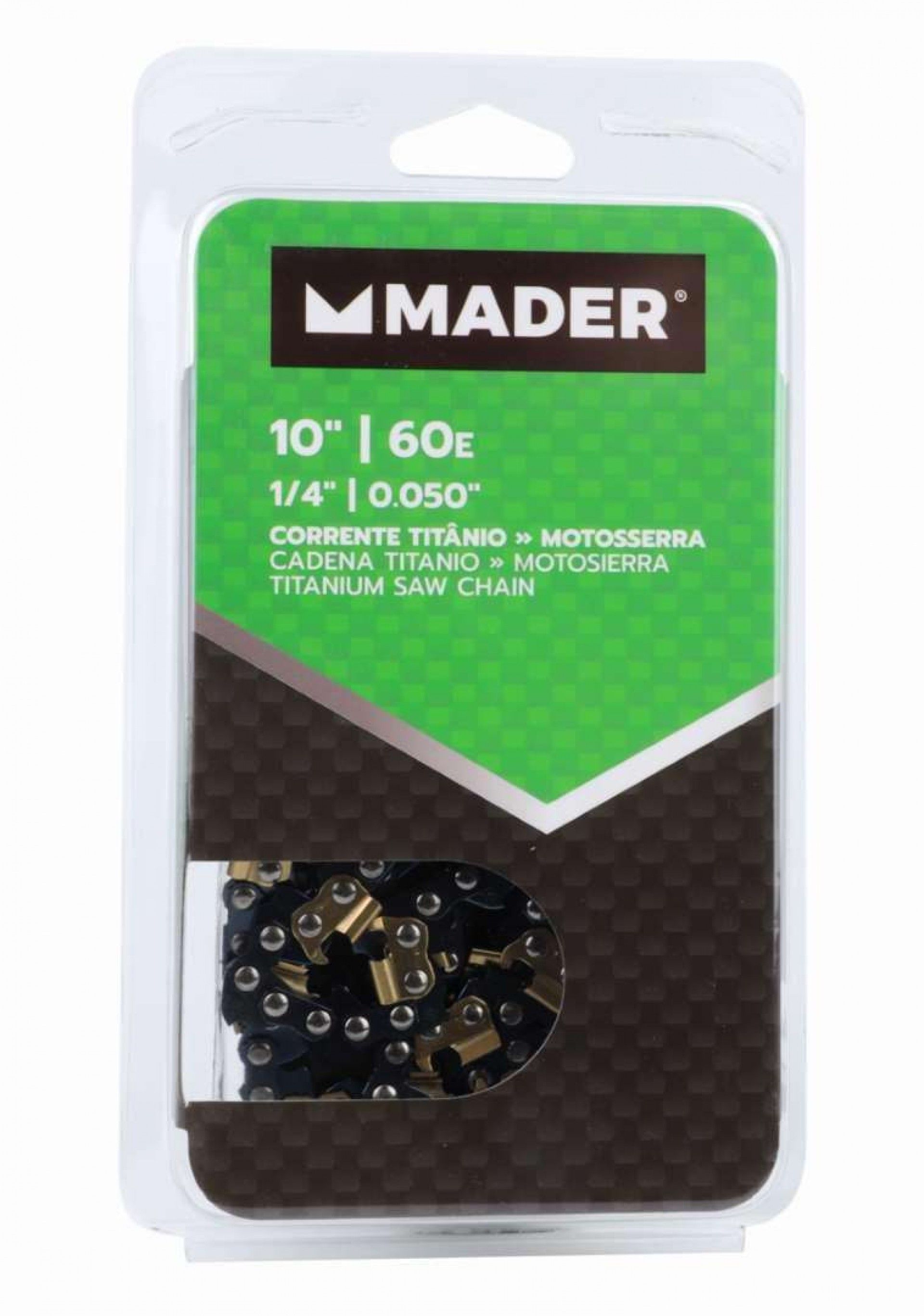Corrente para Motosserra, Titânio, 1/4 - 60E, 10 refª 49190 MADER