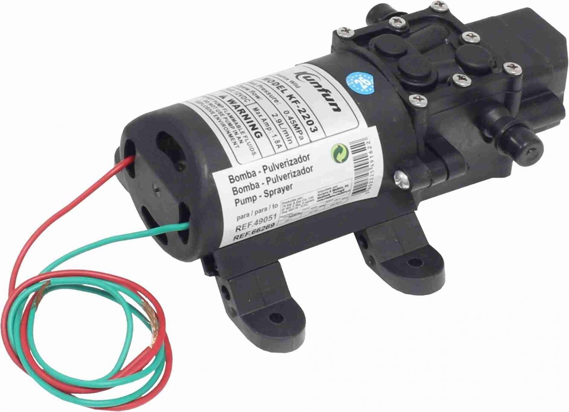 Bomba para Pulverizador a Bateria, 12V refª 49162 MADER