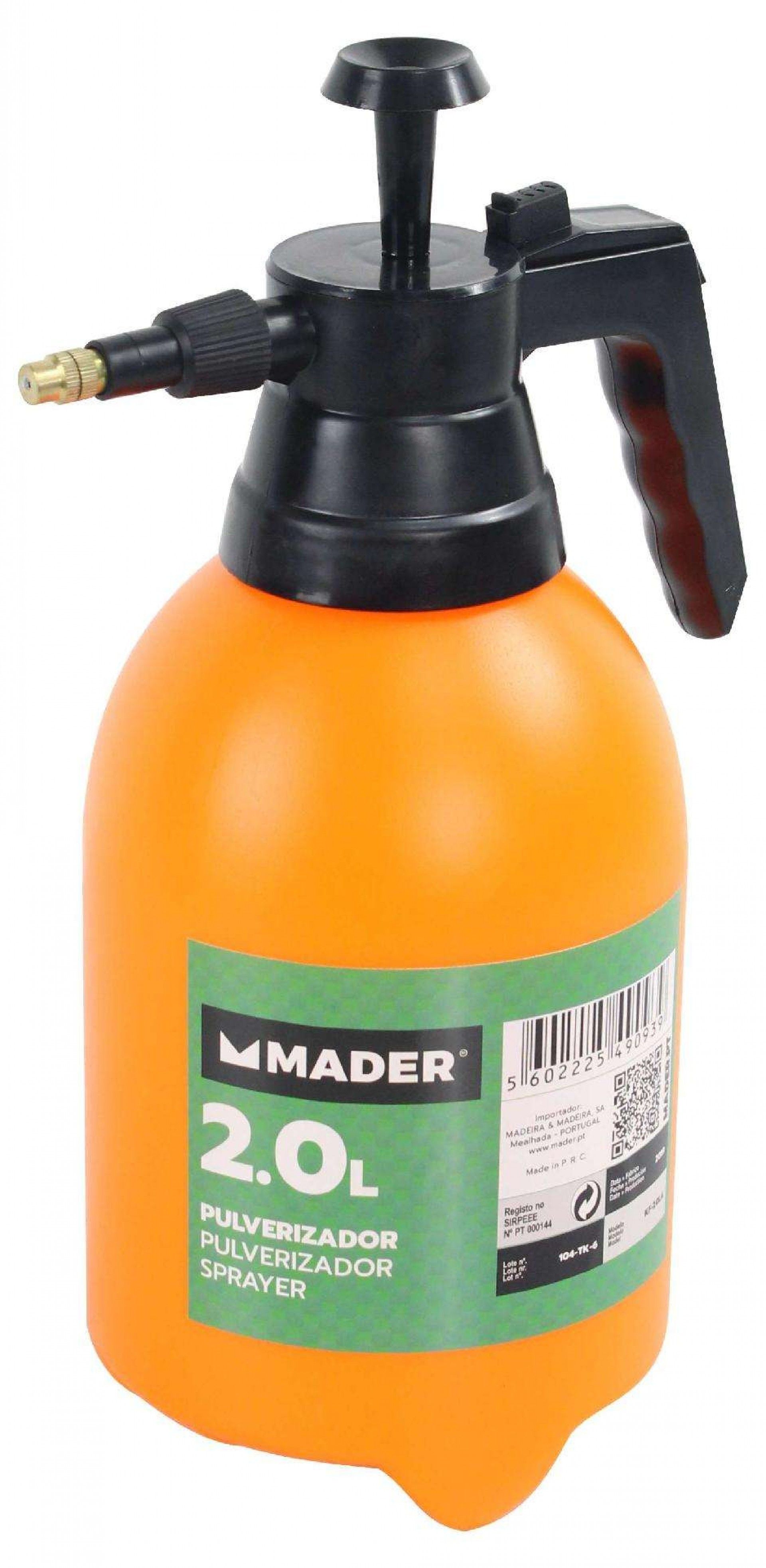 Pulverizador de Pressão, 2L, Ponteira Bronze refª 49093 MADER