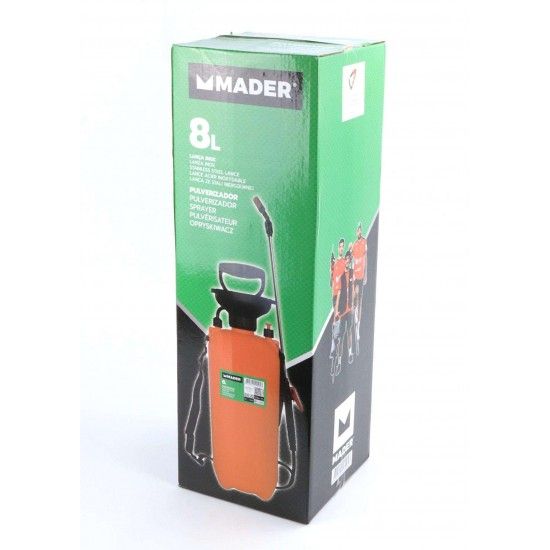 Pulverizador de Pressão, 8L, Lança Inox refª 49095 MADER Pulverizador de Pressão, 8L, Lança Inox refª 49095 MADER