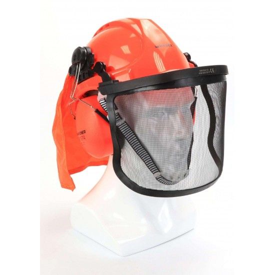 Capacete + Viseira + Auscultadores, 3Un refª 49059 MADER Capacete + Viseira + Auscultadores, 3Un refª 49059 MADER