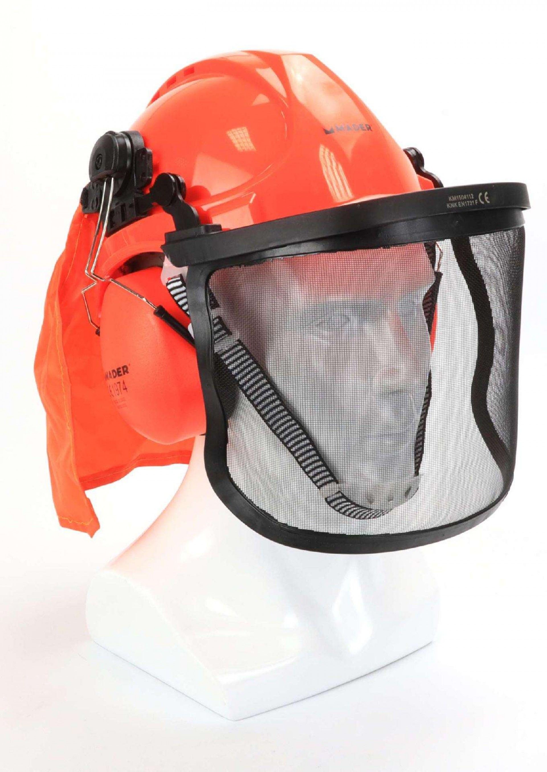 Capacete + Viseira + Auscultadores, 3Un refª 49059 MADER