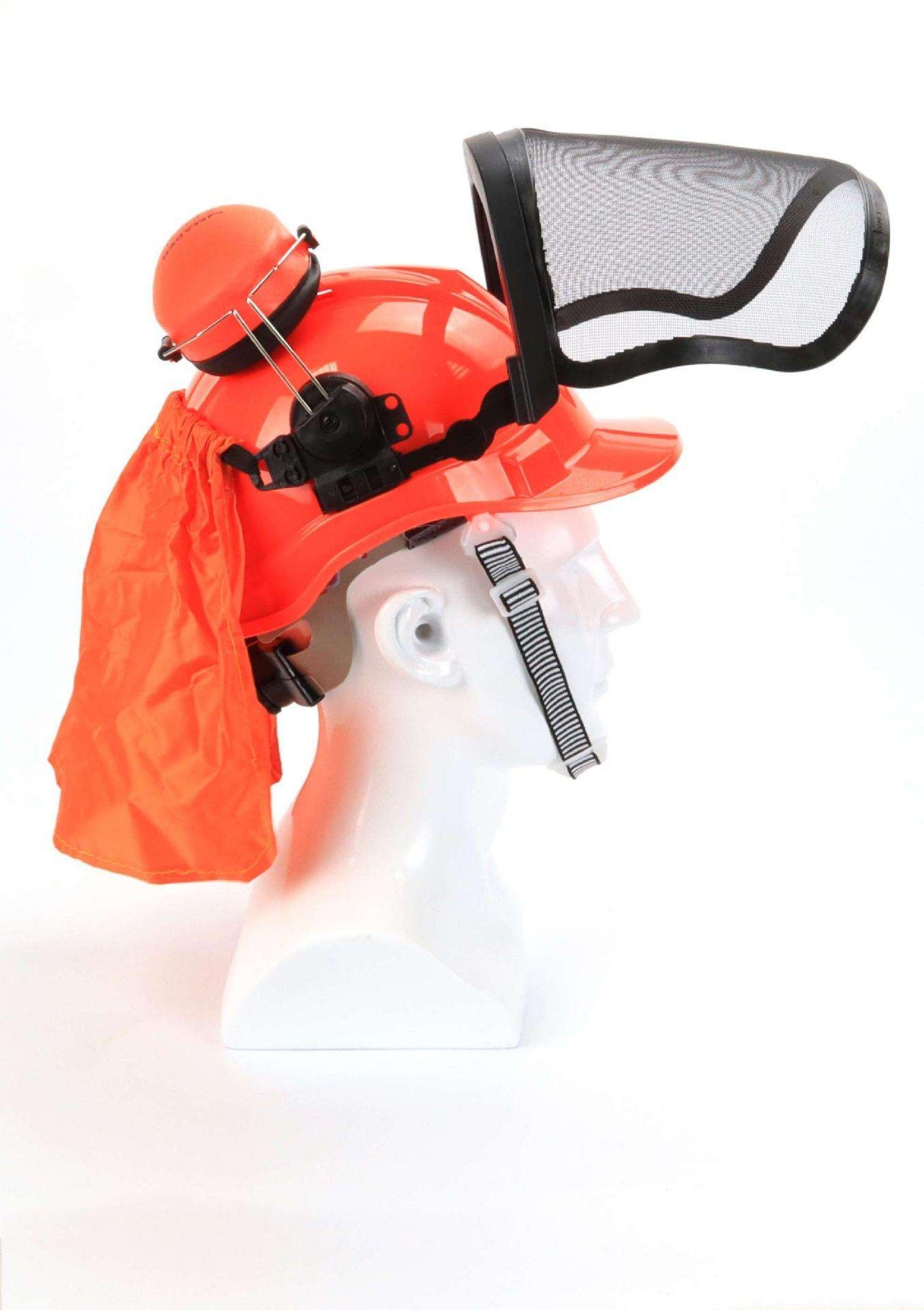 Capacete + Viseira + Auscultadores, 3Un refª 49059 MADER