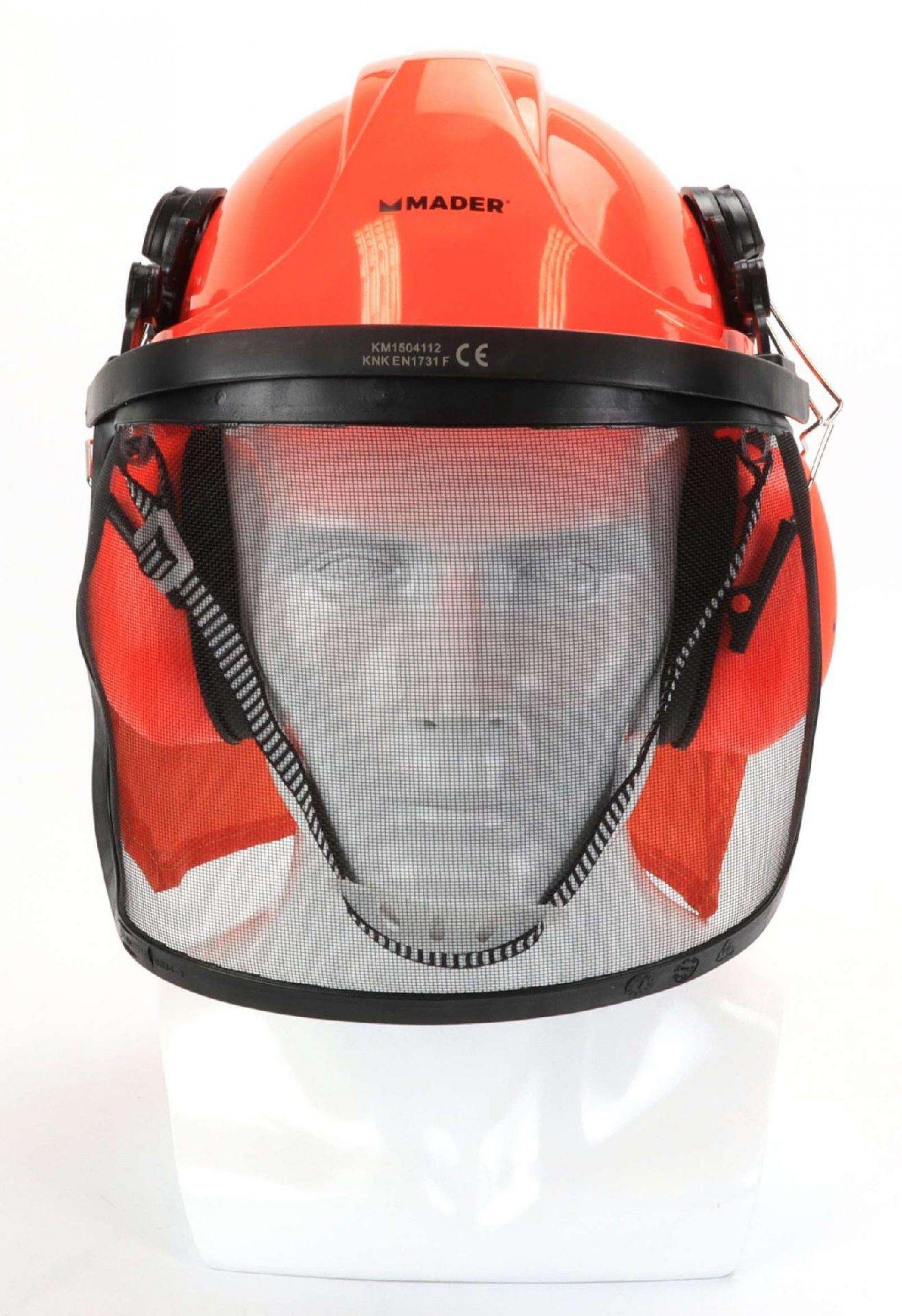 Capacete + Viseira + Auscultadores, 3Un refª 49059 MADER