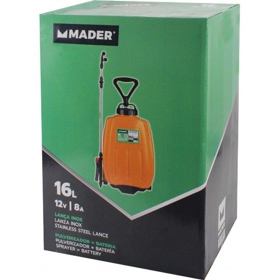 Pulverizador com Bateria, 16L refª 49051 MADER Pulverizador com Bateria, 16L refª 49051 MADER