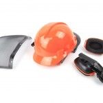 Kit Proteo, Capacete + Viseira + Auscultadores, 3Un ref 49040 MADER