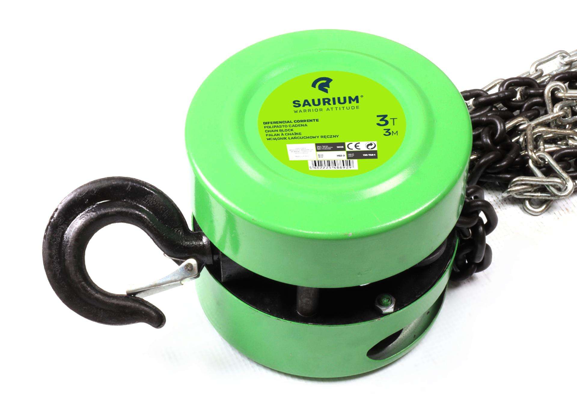 Diferencial com Corrente, 3m, 3Ton refª 48896 SAURIUM