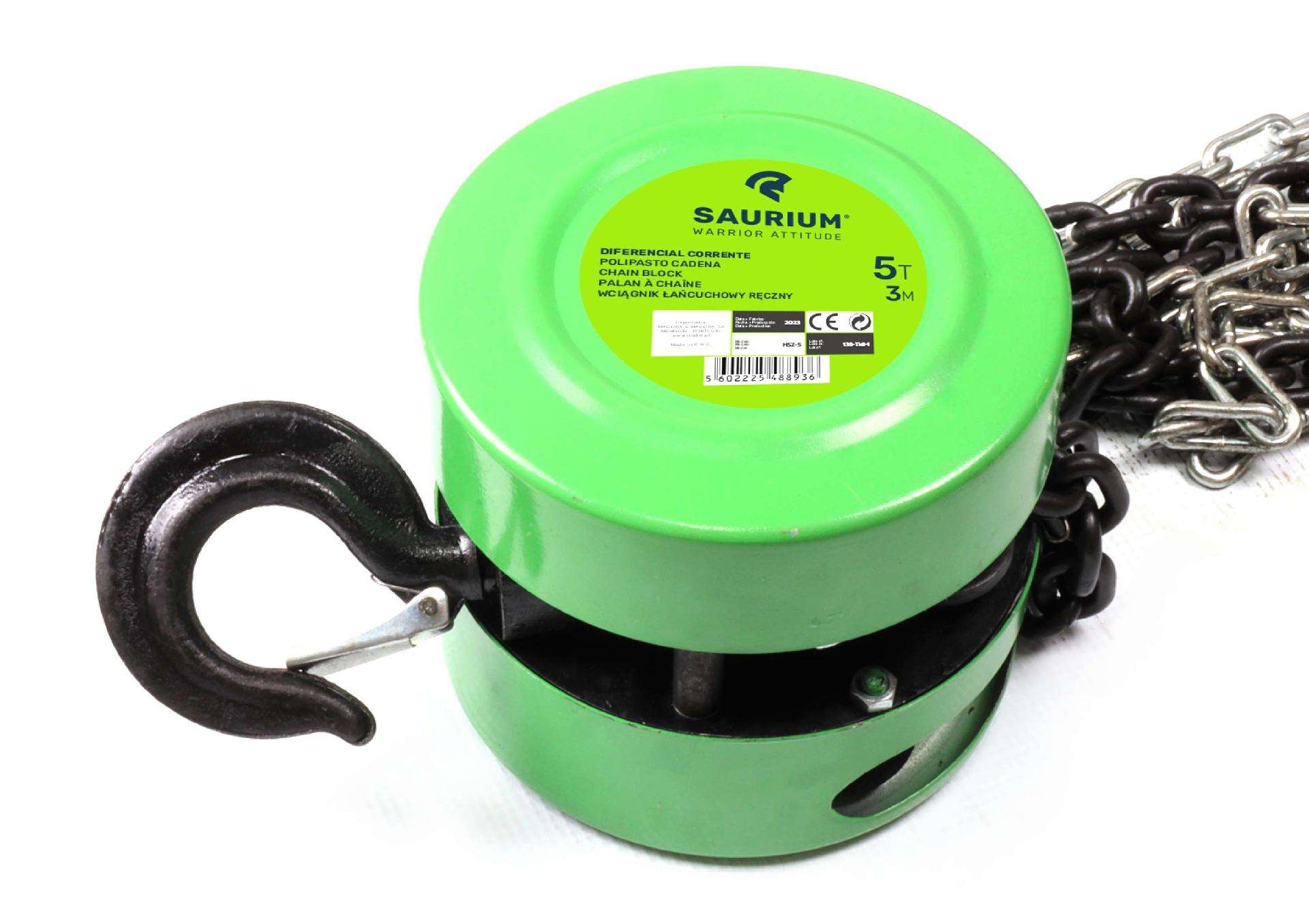 Diferencial com Corrente, 3m, 5T refª 48893 SAURIUM