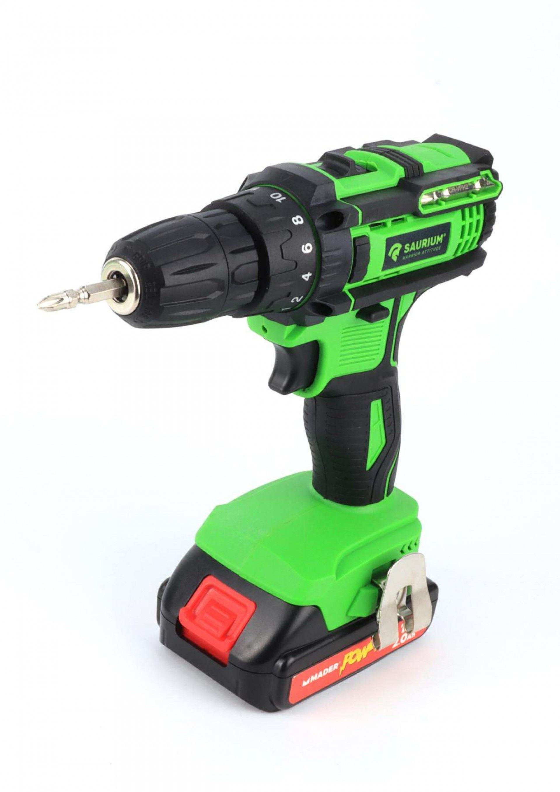 Berbequim Aparafusadora, a Bateria, 18/20V, 10mm, 29Nm refª 48845 SAURIUM