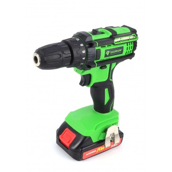 Berbequim Aparafusadora, a Bateria, 18/20V, 10mm, 29Nm  ref 48845 SAURIUM