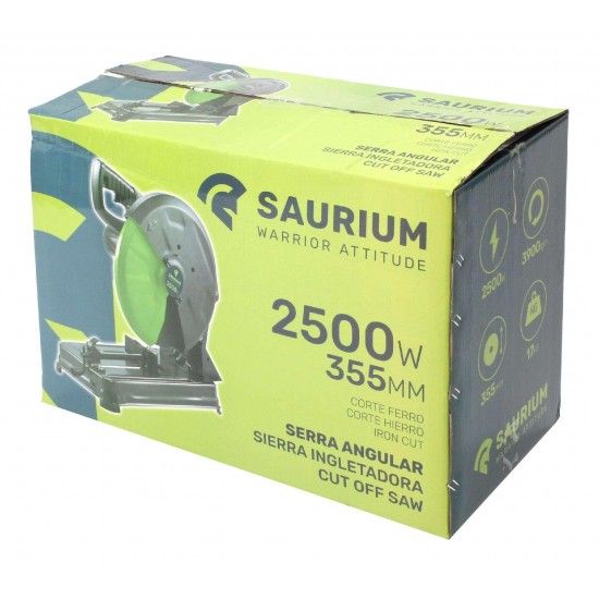 Serra Angular, 355mm, 2500W  refª 48812 SAURIUM Serra Angular, 355mm, 2500W  refª 48812 SAURIUM