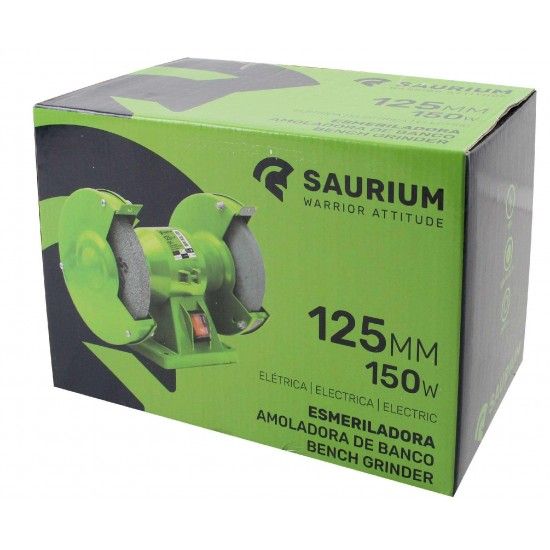 Esmeriladora, 150W, 125mm  refª 48800 SAURIUM Esmeriladora, 150W, 125mm  refª 48800 SAURIUM