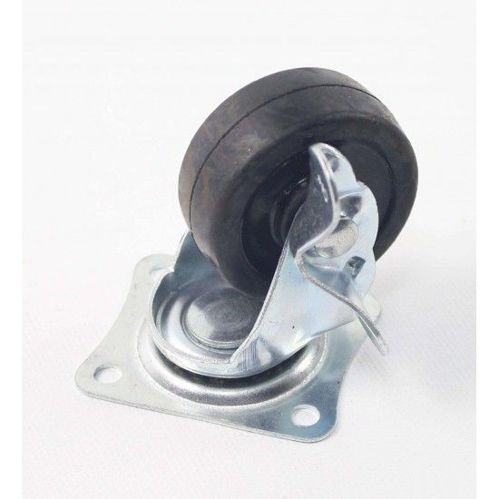 Rodizio Borracha Giratório, 50mm, 35Kg refª 48778 SAURIUM Rodizio Borracha Giratório, 50mm, 35Kg refª 48778 SAURIUM