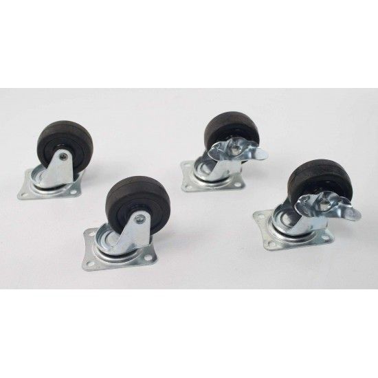 Rodizio Borracha Giratório, 50mm, 35Kg refª 48778 SAURIUM Rodizio Borracha Giratório, 50mm, 35Kg refª 48778 SAURIUM