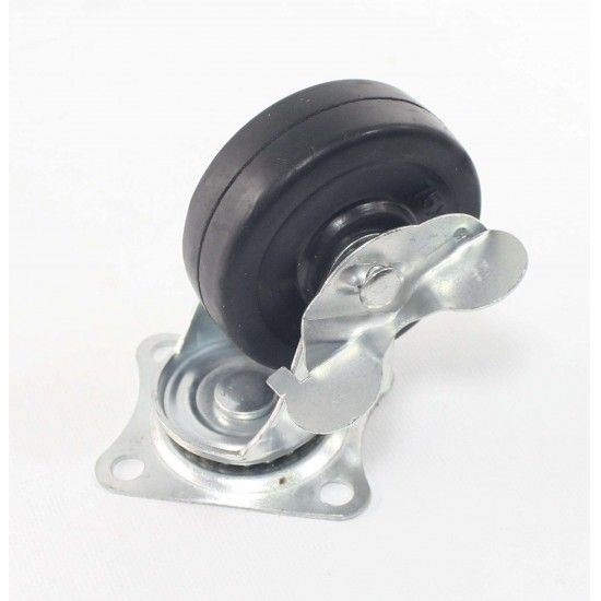 Rodizios Borracha Giratórios 4PÇ 75mm, 50Kg refª 48779 SAURIUM Rodizios Borracha Giratórios 4PÇ 75mm, 50Kg refª 48779 SAURIUM