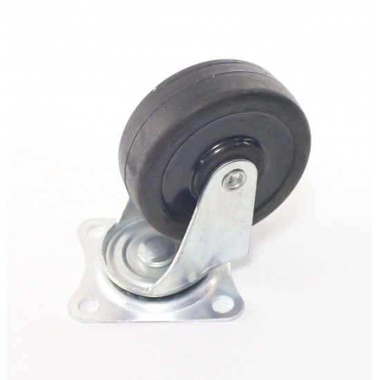 Rodizios Borracha Giratórios 4PÇ 75mm, 50Kg refª 48779 SAURIUM Rodizios Borracha Giratórios 4PÇ 75mm, 50Kg refª 48779 SAURIUM