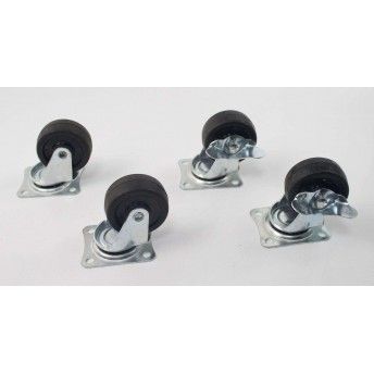 Rodizio Borracha Giratório, 50mm, 35Kg refª 48778 SAURIUM Rodizio Borracha Giratório, 50mm, 35Kg refª 48778 SAURIUM