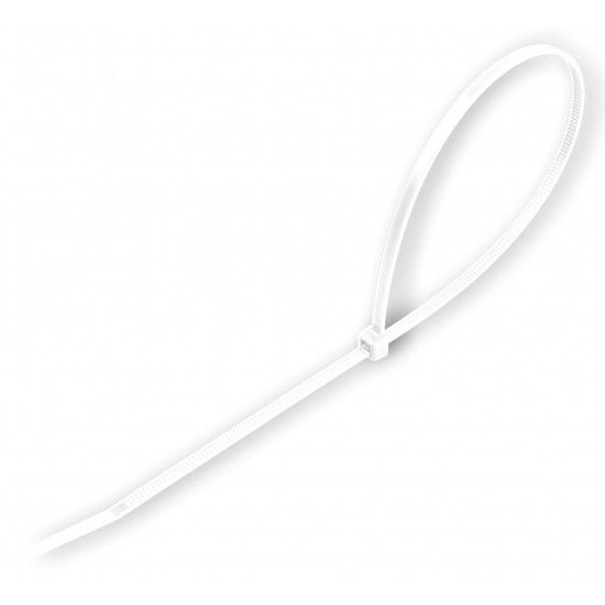 Abraadeira Plstico, Branca, 2,5 x 100mm  ref 48750 SAURIUM