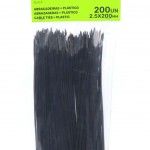 Abraçadeira Preta Plástica, 2.5x200mm, 200Un refª 48753 SAURIUM Abraçadeira Preta Plástica, 2.5x200mm, 200Un refª 48753 SAURIUM