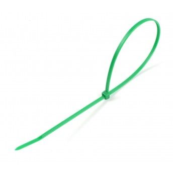 Abraadeira Verde Plstica, 2.5x200mm, 200Un  ref 48745 SAURIUM