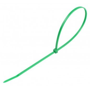 Abraadeira Verde Plstica, 7.6x500mm, 100Un  ref 48744 SAURIUM