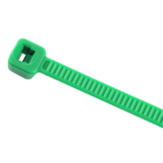 Abraadeira Verde Plstica, 5.5x400mm, 100Un  ref 48743 SAURIUM