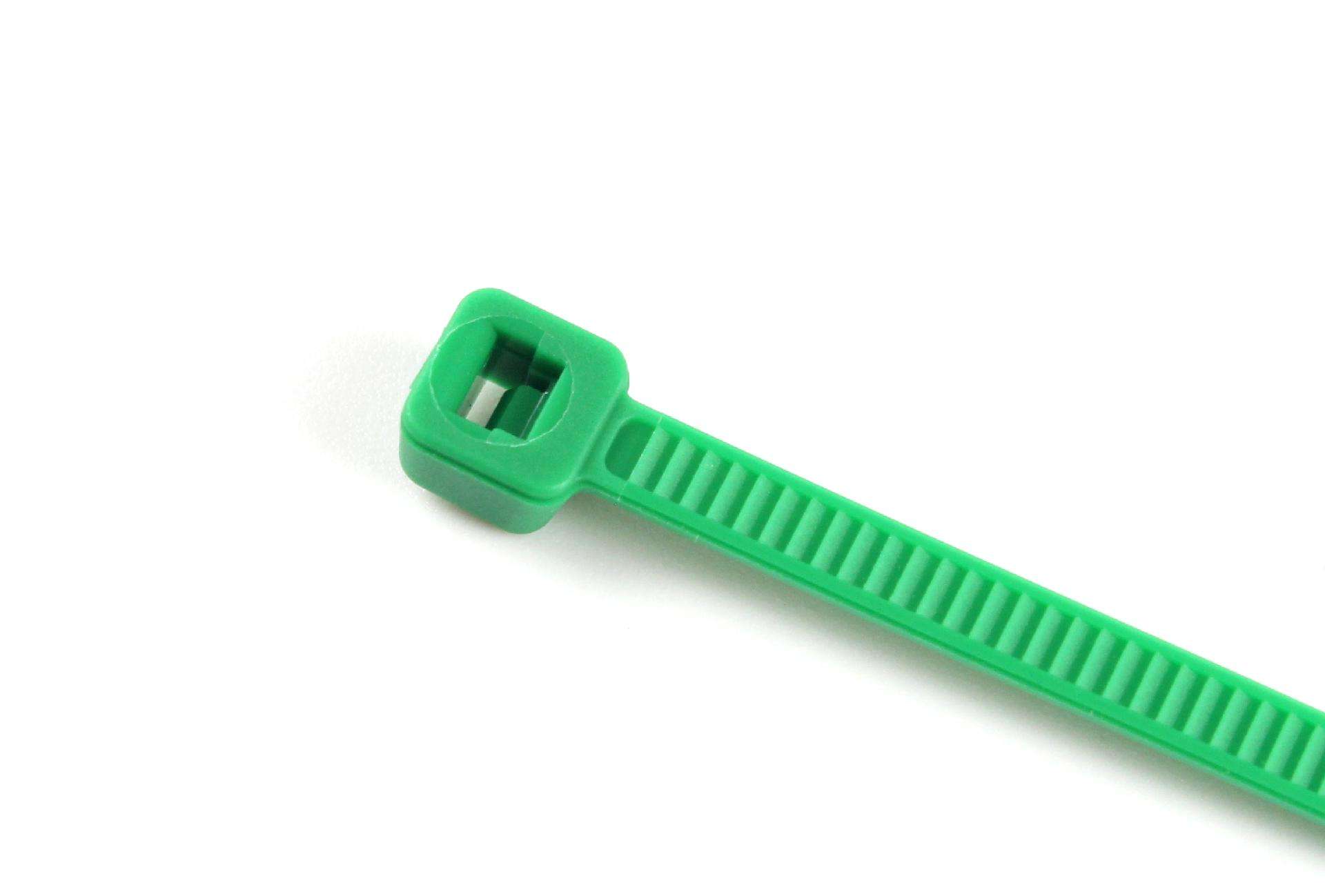 Abraçadeira Verde Plástica, 2.5x200mm, 200Un refª 48745 SAURIUM