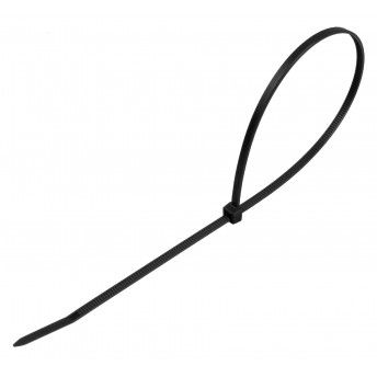 Abraadeira Preta Plstica, 9x600mm, 100Un  ref 48742 SAURIUM