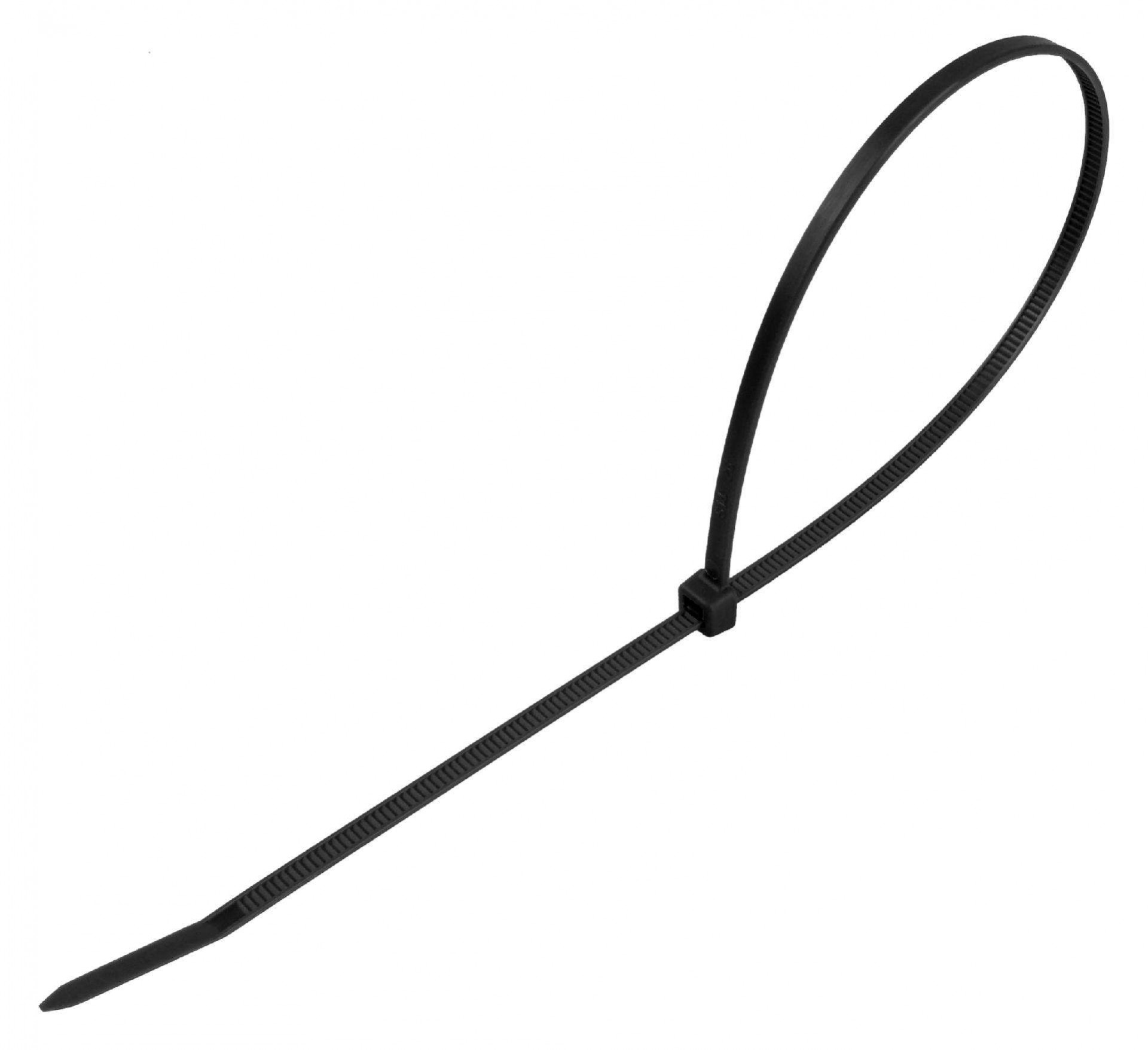 Abraçadeira Preta Plástica, 5.5x400mm, 100Un refª 48731 SAURIUM