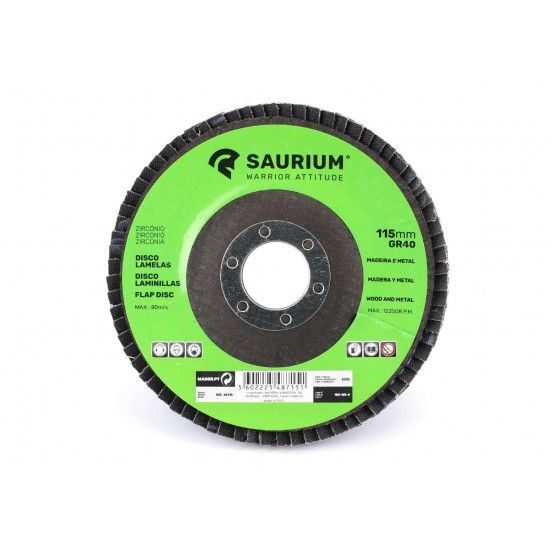 Disco Lamelas, Zircnio, 115mm, GR40  ref 48715 SAURIUM